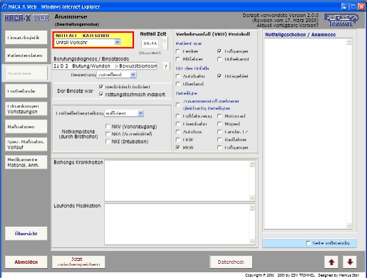 Patientendaten / Anamnese