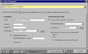Artikel-Stammdaten