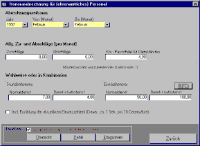 Honorarabrechnung