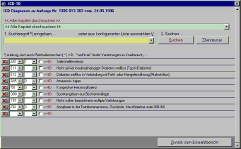 ICD-Code ermitteln